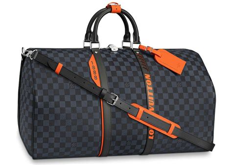 louis vuitton keepall bandoulière 55 damier cobalt canvas bag|Louis Vuitton Keepall 55 size.